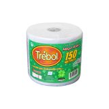 Toalla de papel TREBOL hoja simple prepicada 150 mts pack 8 rollos