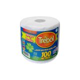 Toalla de papel TREBOL hoja simple prepicada 100 mts pack x 9 rollos